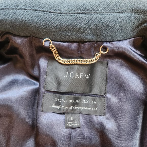 J. Crew Lady Day Coat in Vintage Blue - Picture 4 of 14